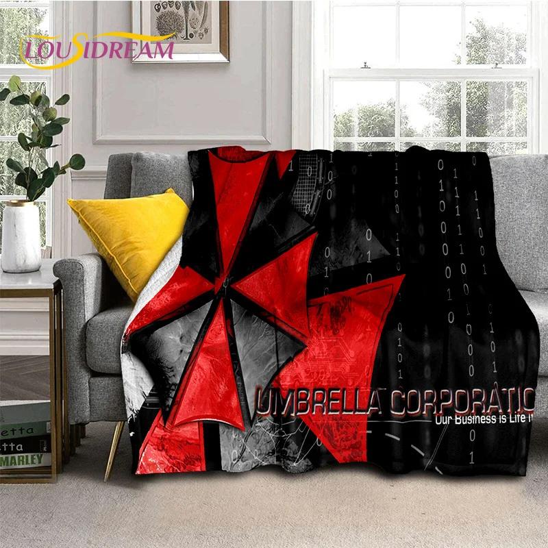 Horror Games R-Resident Evil Soft Flannel Blanket for Beds Bedroom Sofa Picnic,Throw Blanket for Cover Outdoor Leisure Nap Gift