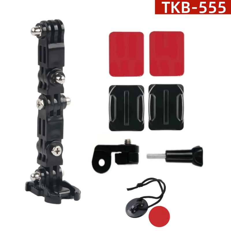 

Крепление для мотоциклетного шлема Изогнутый клейкий рычаг для Gopro Hero 12 10 9 8 7 5 Insta360 SJCAM Eken DJI Osmo Action Аксессуары для камеры