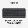 Logitech K650 Wireless Dual-Mode Keyboard with Palm Rest