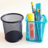 Creative Metal Pen Holder - Hollow Iron Art for Office & Student Desktop Stationery Storage