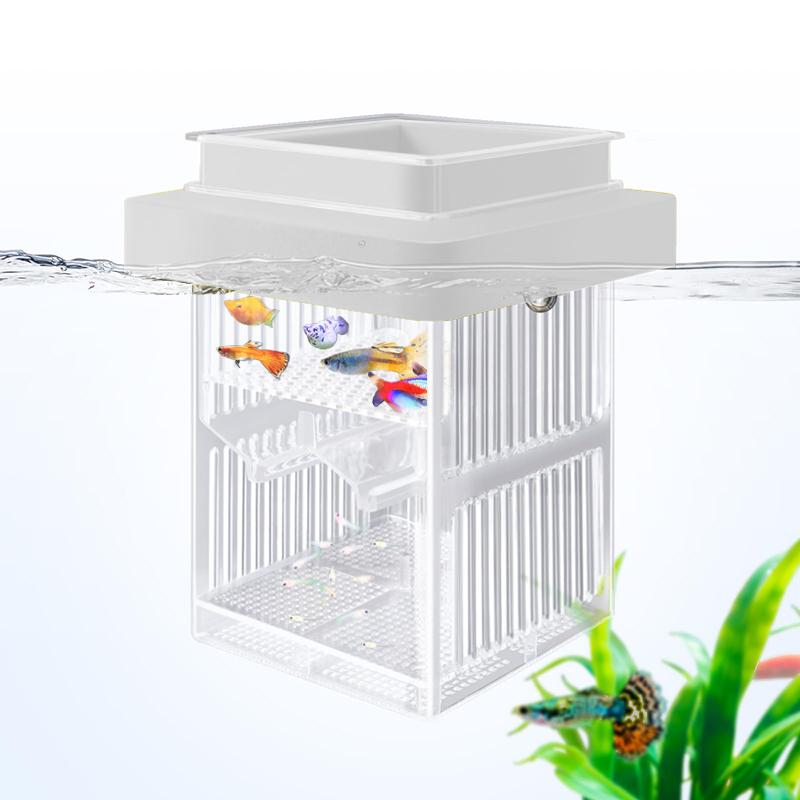 Floating Breeding Box For Aquarium, Fish Tank Breeder Box With Hatching Box And Isolation Box