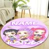 Personalized K-KPop Demon Hunters Round Chair Office Rug - Perfect for Mat, Office Chair & More - Ideal Gift for Birthdays and Holidays