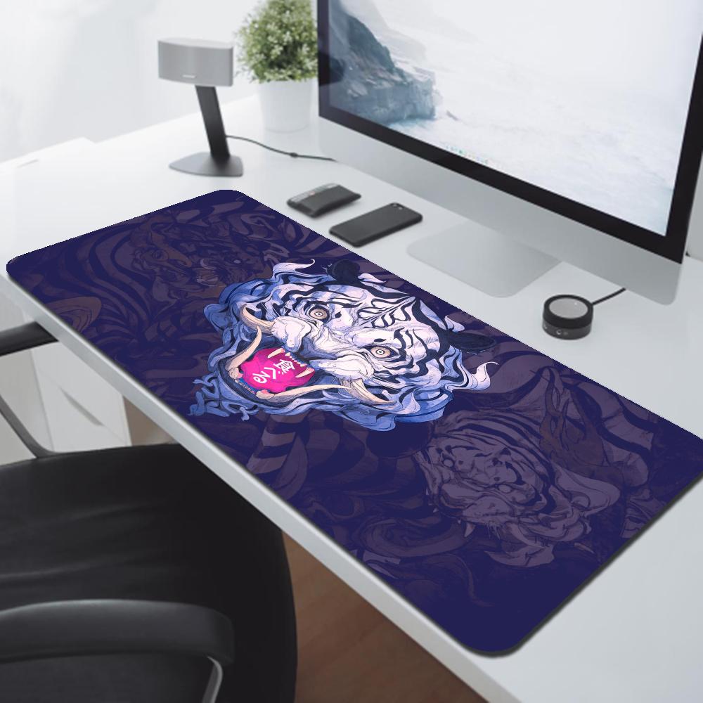 Tiger Mousepad Nonslip HD Print Large Size xmm Desk Mat Keyboard Pad Rubber Carpet Computer Rug Gamer Mousepads For PC
