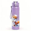 1PC Fox Inside Spread Eagle Wing Art Print 750ml Color Plastic Sports Water Bottle Leakproof Flip Straw Lid Suitable for Sports Office Home Use