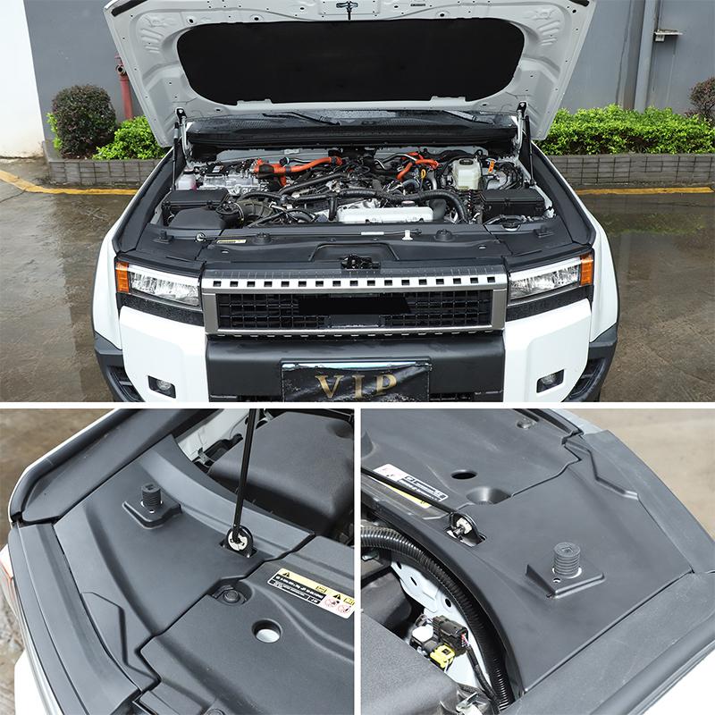 For Toyota Land Cruiser Prado 250 LC250 2024-25 ABS Black Car Engine Cover Cabin Protection Plate Cover Interior Car Accessories