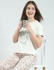 MONTE CARLO Womens Printed Lower , T-Shirt And Short Set
