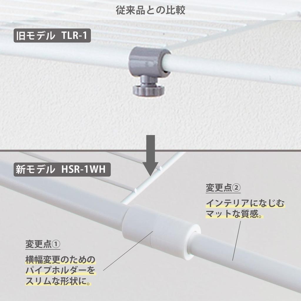 HEIAN SHINDO Slim Laundry 2 Towel Matte Width X Depth 29 X Height 149cm Rack, Shelves, Rack, White, 60-81 HSR-1WH