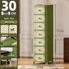 Nordic Style Movable Storage Cabinet with Drawers for Living Room or Bedroom