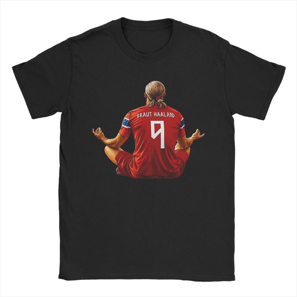 Amazing Haalands Norway Football Tshirts Unisex Unisex Crew Neck Cotton T Shirts Short Sleeve Tees 6xl Clothes