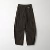 DTHIRTYONE Side-Snap Balloon Curved Pants (Brown)
