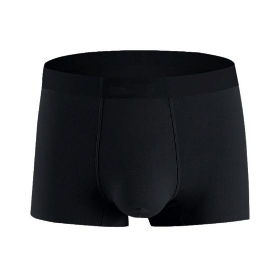 Men Boxer Underwear Mid-rise Elastic Waist Breathable Shorts Briefs Letter Print U-Convex Panties Daily Wear