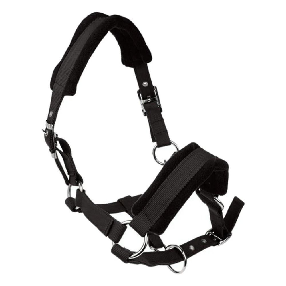 Soft Horse Skin Bridle Adjustable Bridle Head Collar Strap Equipment Harness Accessories