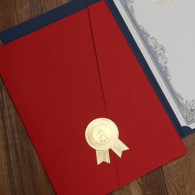 A4 Urkundenrahmen Zertifikathalter Präsentationsmappe Papier Diplomhülle Dokumentenumschlag Ehrenurkunde Schale Akte