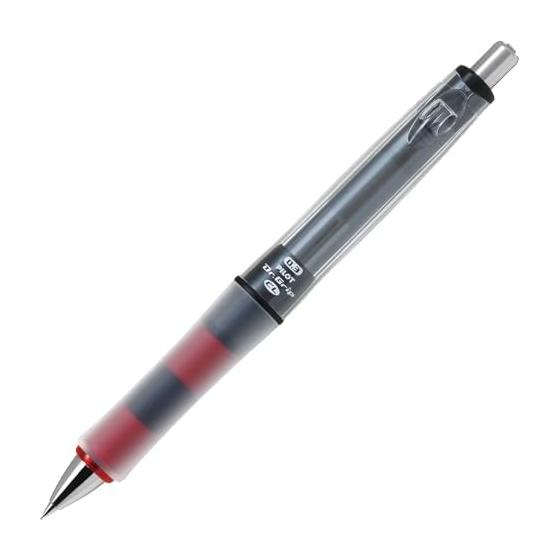 PILOT Dr.Grip CL Play Border Mechanical Pencil, 0.3mm, Black X Red (HDGCL50R3PBR) - Shake To Advance Lead, Interchangeable Ring Grip, Customizable