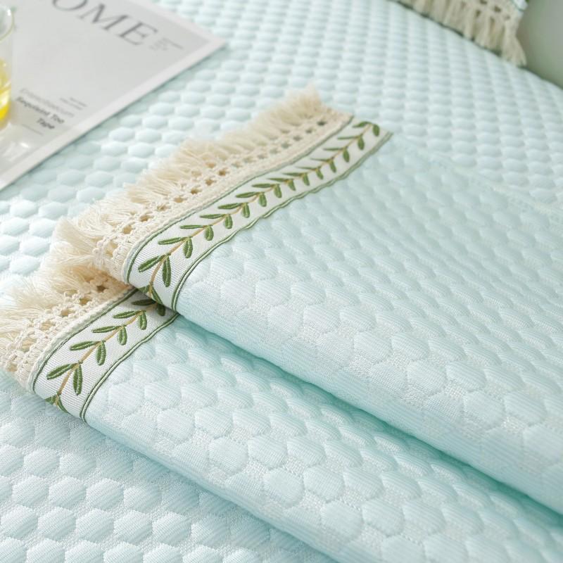 Cool Doudou Tassel Sofa Cushion Non-slip Summer Ice Silk Cushion Simple Modern Summer Mat Sofa Cover Cover Cloth Towel