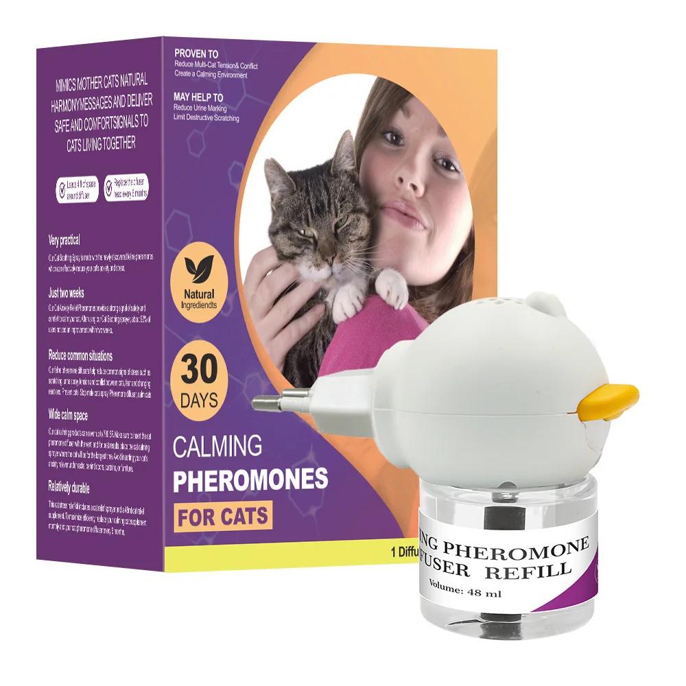 Pet cat anti stress electric heating liquid, cat soothing and soothing pheromone electric heating liquid, cat toilet training