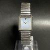 Used [Working Item] SEIKO ALBA Ladies Watch Silver Square V306-5020 Battery Replaced Operation Confirmed
