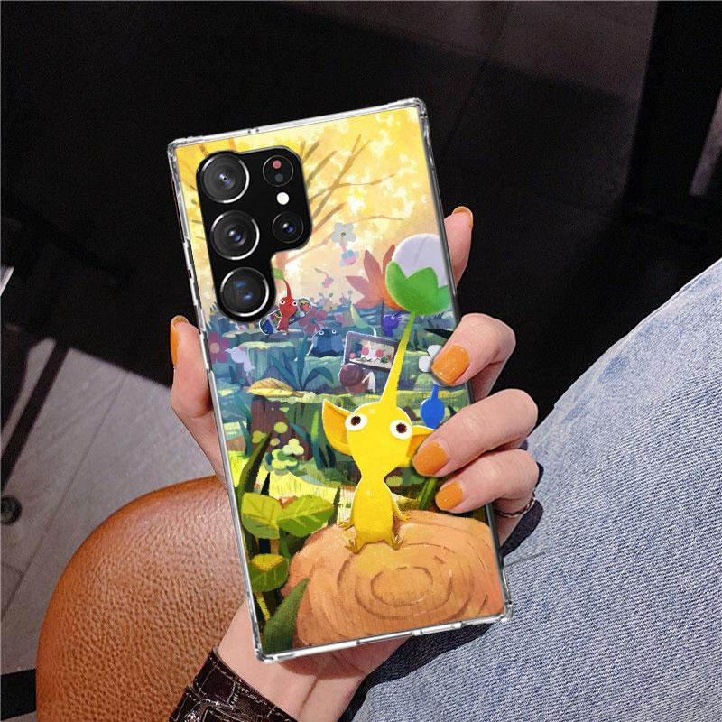 Game P-PikminS 4 Phone Case For Samsung Galaxy S24 S25 Edge S26 Ultra S23 S22 S21 Plus S20 FE + Personalized Print Cover Galaxy