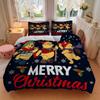 3Pcs Christmas Winnie Pooh Friends Bedding Sets For All Sizes New 3D Printed Bed Cover Comforter Duvet Cover Pillowcase Bedroom Decoration