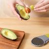 3 in 1 Avocado Corer Slicer Pitter Cutter with Flesh Remover Quick Cleaning Easy Fruit Preps Tool Kitchen Gadget