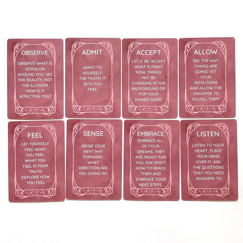 10.4*7.3cm Daily Recommendation Oracle Cards - 45 Card Celestial Affirmation Deck for Spiritual Guidance & Mindfulness