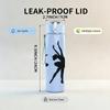 1PC Hand Gesture Silhouette Art Pattern 750ml Color Plastic Sports Water Bottle Leakproof Flip Straw Lid Suitable for Sports Office Home Use