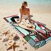 1pc Mr Bean1 Beach Towel, Comfortable and Thick, and Swimming/Bath/Picnic/Camping Towel, Suitable for Seaside Beaches