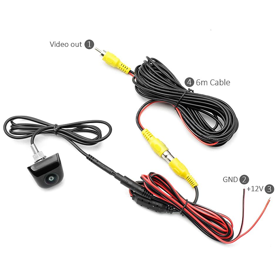 Car Dynamic Trajectory Parking Line Car Rear View Reverse Night Vision Backup Track Camera Universal