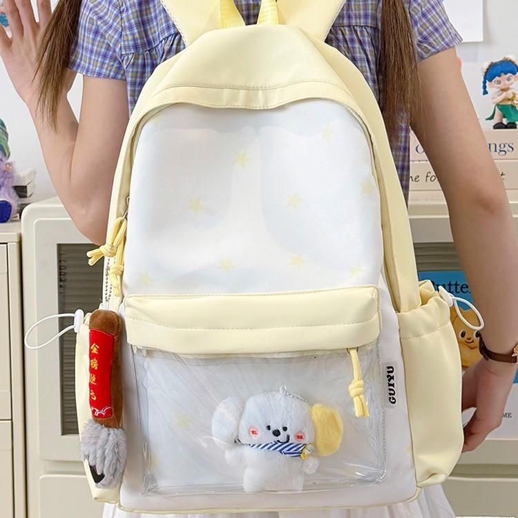 Schoolbag Wholesale New Schoolbag Japanese Ins Fresh Backpack Sweet and Cute Girl Student Versatile High-value Backpack