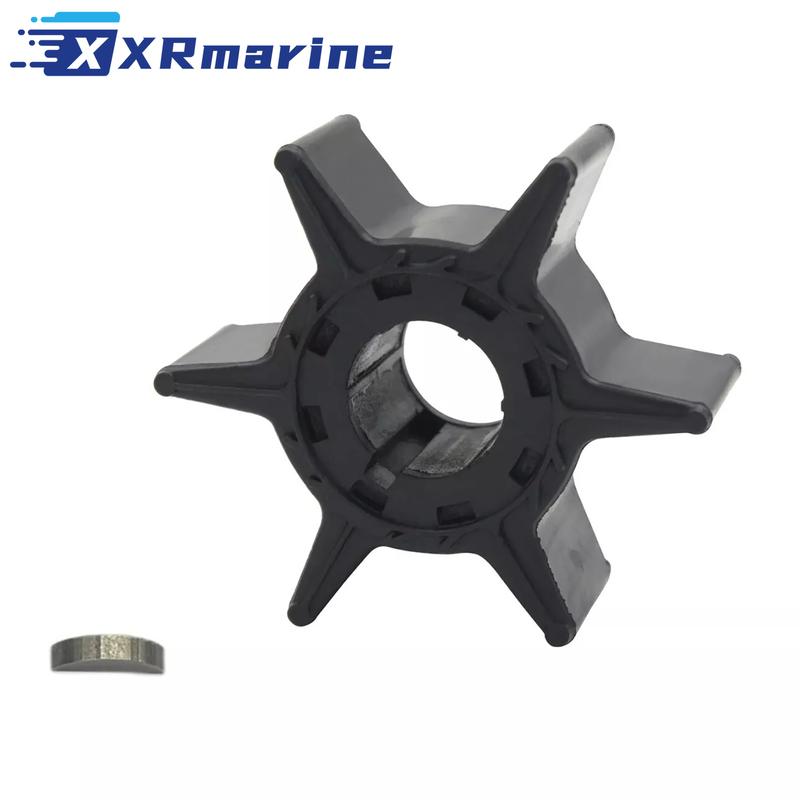 Water Pump Impeller With Key Replace for Yamaha Outboard 20HP 25HP 6L2-44352-00-00 Sierra 18-3065 9-45613 чёрный