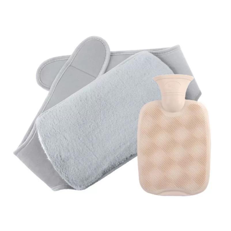 Extra-Large, Large-Capacity 9-Liter Water-Filled Hot Water Bag, Imitation Rabbit Fur, Large Pvc Water-Filled Waist-Protecting Hot Compress Warm Water