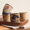 Japanese Style Hefeng Hand-painted Ceramic Tea Cup Wine Cup Small Size Drinking Cups Hotel Heat-resistant Thickened Home Tea