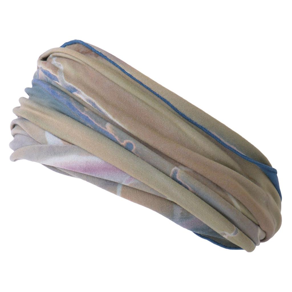 CHARM Turban One Size Fits Dark Blue [Casual Box] Tie-Dye Hairband, Rayon, All,