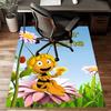 Custom Maya Bee Mat Personalized Name, Polyester Washable Indoor Entryway Rug, Gift for Christmas, Easter, Thanksgiving Day