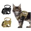 Tactical Pupp and Cat Harness,Small Dog Kitten Military Harness Escape Proof For Cats Dogs Adjustable Kitten Vest.