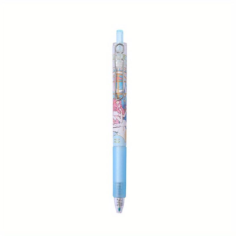 Return To School Season 12pcs 0.5mm Creative Twelve Zodiac Sign Metal Hook Press Pen High Appearance Fresh Neutral Pen Cute Sign Pen