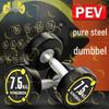 Pure Steel Rubber Coated Fixed Dumbbell