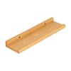 Wall Shelf with Retaining Rails SpaceSaving Rectangular Raised Edges Versatile for