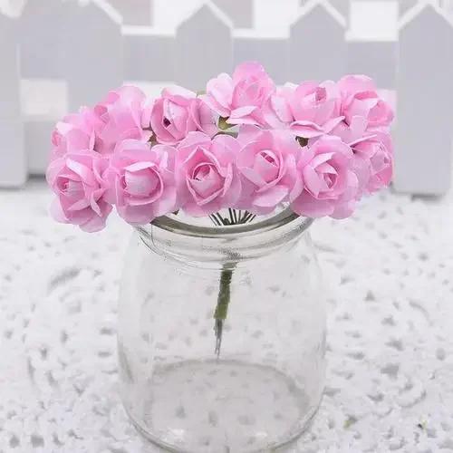 

2025 Поддельные Мини Пенопластовые Розы Искусственные Свадебные Цветы DIY Цветочная Декорация Новогодний Подарок на День Святого Валентина Rosas Artificiales Роза