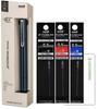 Mitsubishi Pencil Jetstream PRIME Kugelschreiberminen Roconeko Karte Dunkel 3-Farben 0,5 mm SXE3-3500 [Stift + (Schwarz/Rot/Blau)] + (0,5 mm Marineblau)