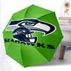 Seattle Seahawks pattern, automatic folding umbrella, portable and foldable design, 8 ribs, a Christmas or birthday gift.