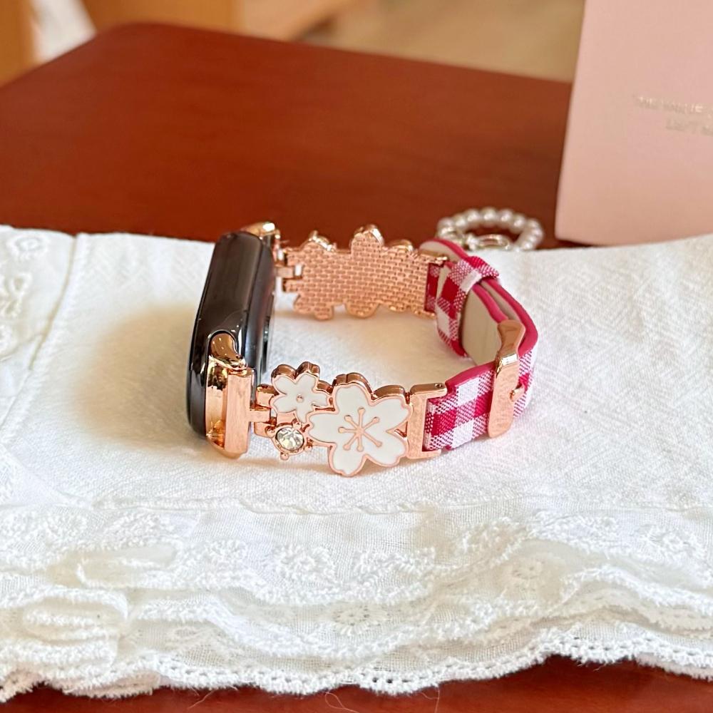 Δερμάτινο Λουράκι με Διαμάντια για Xiaomi Mi Band 10 9 8 Βραχιόλι για Xiaomi Mi Band 8 9 Pro/Redmi Watch 4 5 6 NFC Αθλητικό Λουράκι