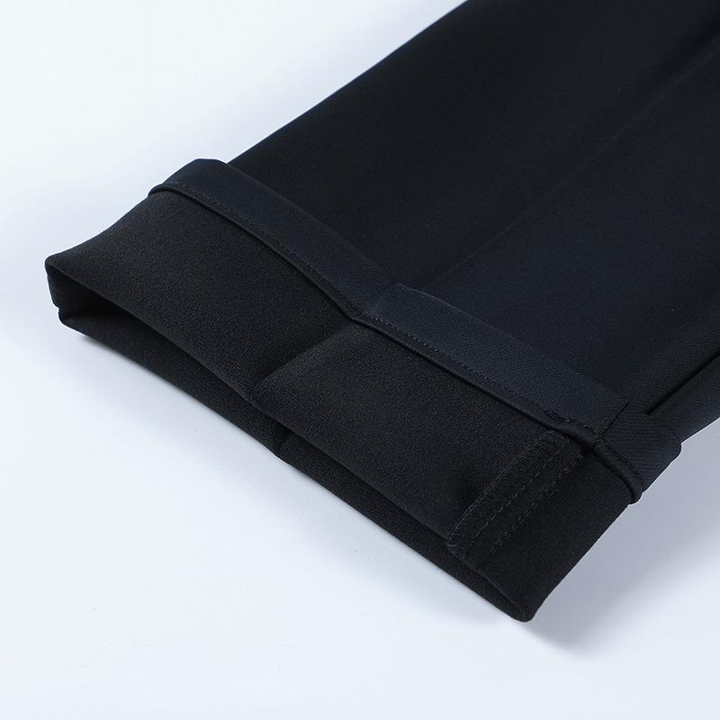 Genuine Brand High-End Men'S Business Casual Pants Autumn And Winter High-Density Knitted Soft And Skin-Friendly Suit Trousers