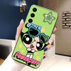The P-Powerpuff Girls Phone Case For Samsung Galaxy S24 S23 S22 S21 S20 FE S25 LITE PLUS ULTRA 5G Silicone Case Funda Shell