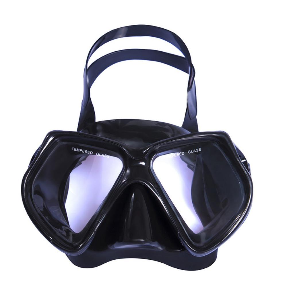 diving goggles pvc mask, tempered glass lenses