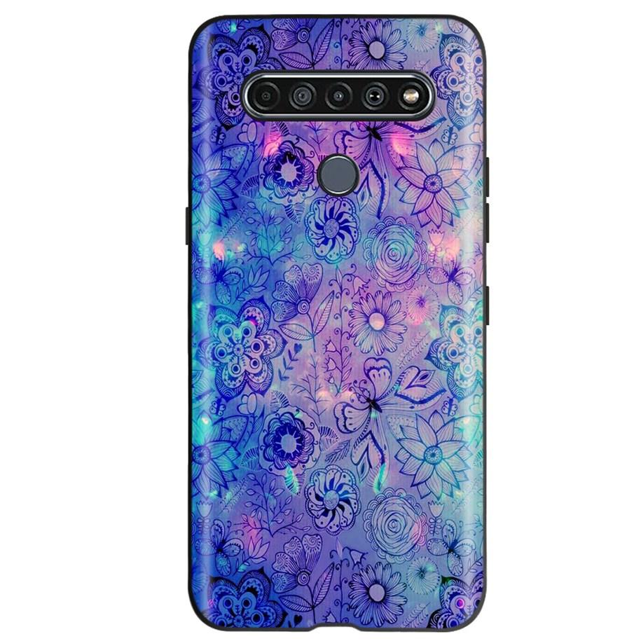 Per Custodia LG K51S 2020 Cover Carina Stampata con Farfalle Per LGK51S LM-K510 Custodia Morbida Per LG K41S LM-K410 Funda su LGK41S K 41S Bumper