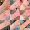 Korean Style Zircon Titanium Steel Bracelet for Women - Shiny Luxury Influencer Bangle, Versatile Jewelry, Simple Yet Elegant.