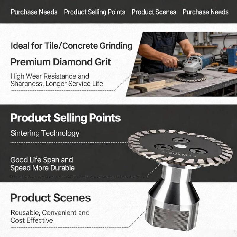 Precision Diamond Carving Wheel 40mm/50mm, High-Density Blade for Angle Grinder