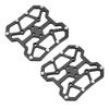 1 Pair Aluminum Alloy Bike Bicyle Clipless Pedal Platform Adapters for SPD(Black)