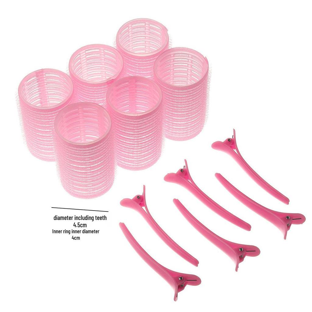 Grenzüberschreitendes Haarstyling-Set: Magischer Lockenstab & Selbstklebende Haarwickler mit Klammern
